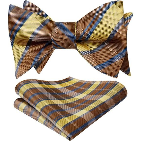 Bow Ties for Men C-07 Brown - Picture 1 of 1